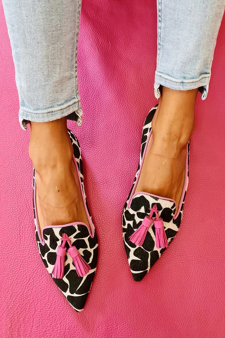 Bianca | Pointed Mocassin à Glands