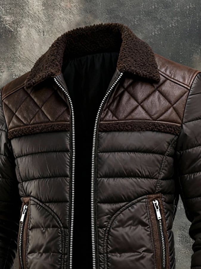 Hugo | Veste Matelassée à Col Sherpa