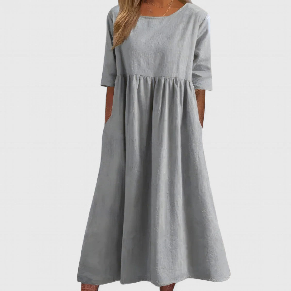 Zoe | Coton Robe Mi-Longue