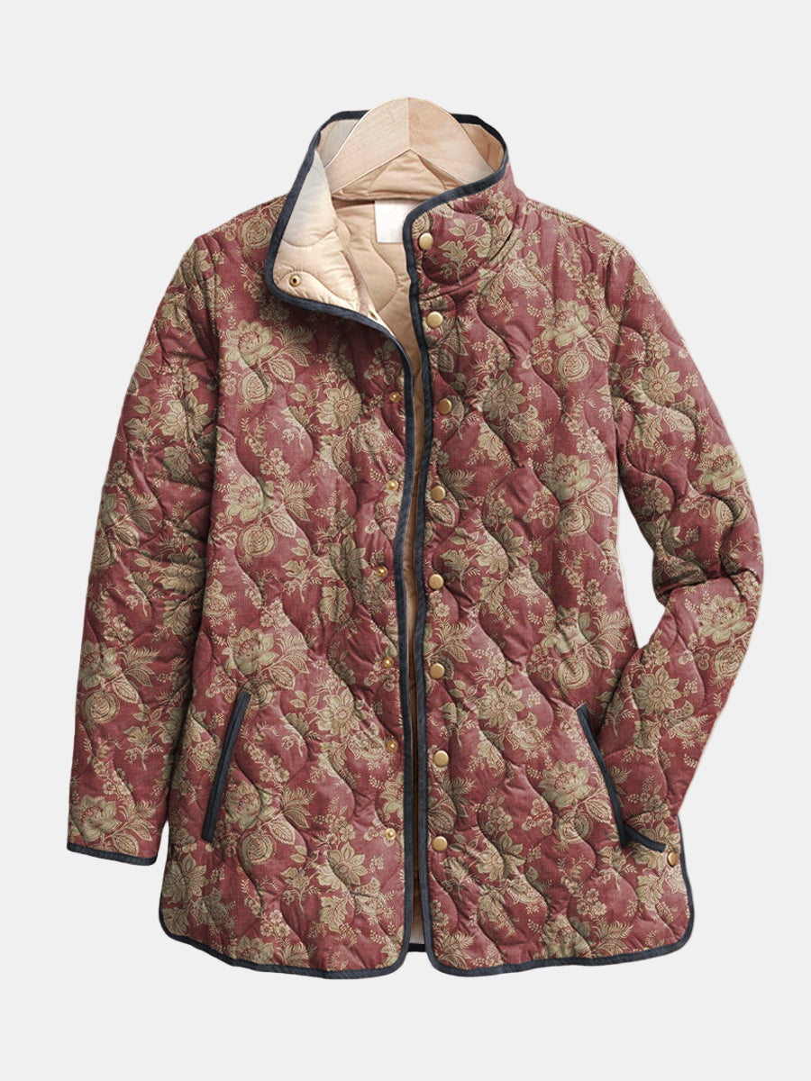 Manon | Veste Fleurie Rétro