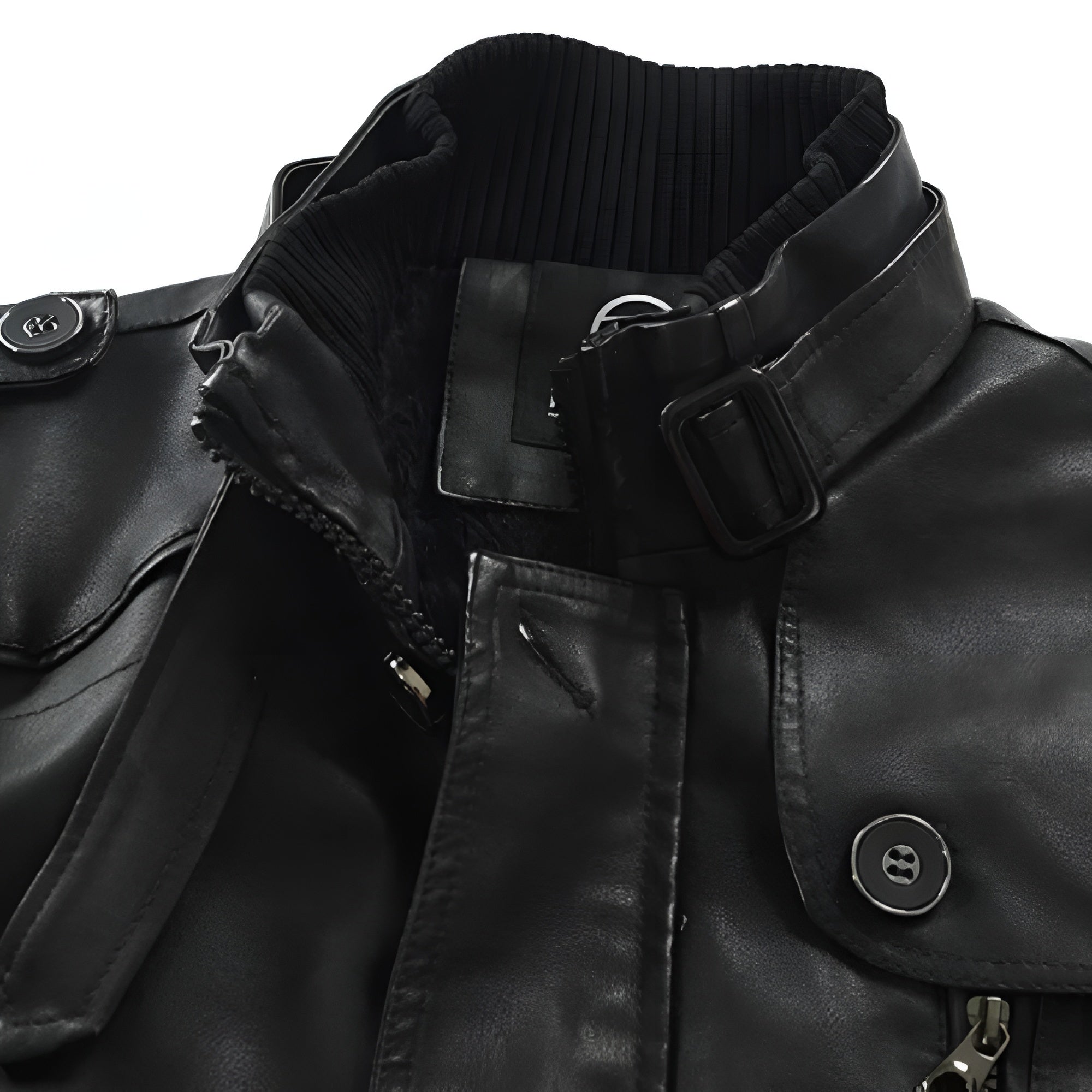 Romain | Manteau Long en Cuir Élégant