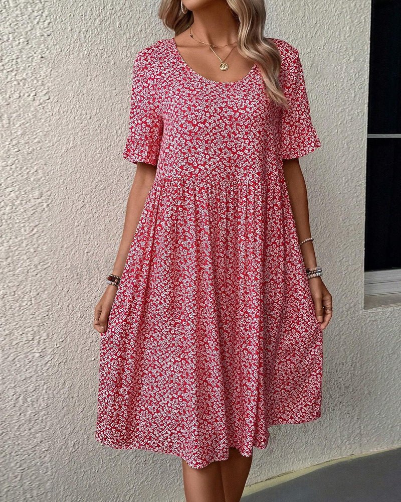 Ophelia | Romantique Fleur Robe Mi-Longue