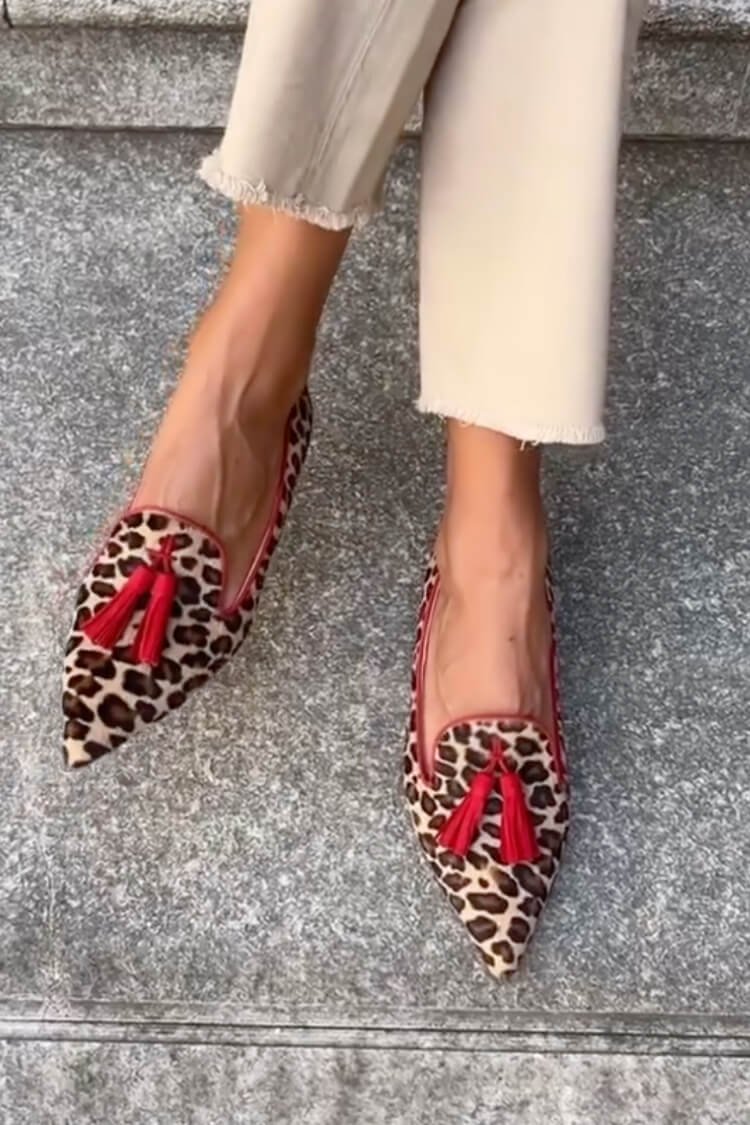 Marlena | Pointed Mocassins à Glands