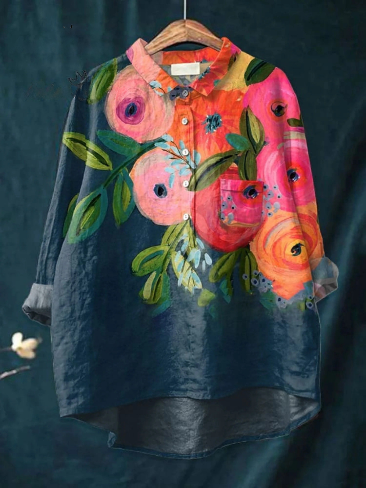 Violette | Chemise Imprimé Floral Décontractée