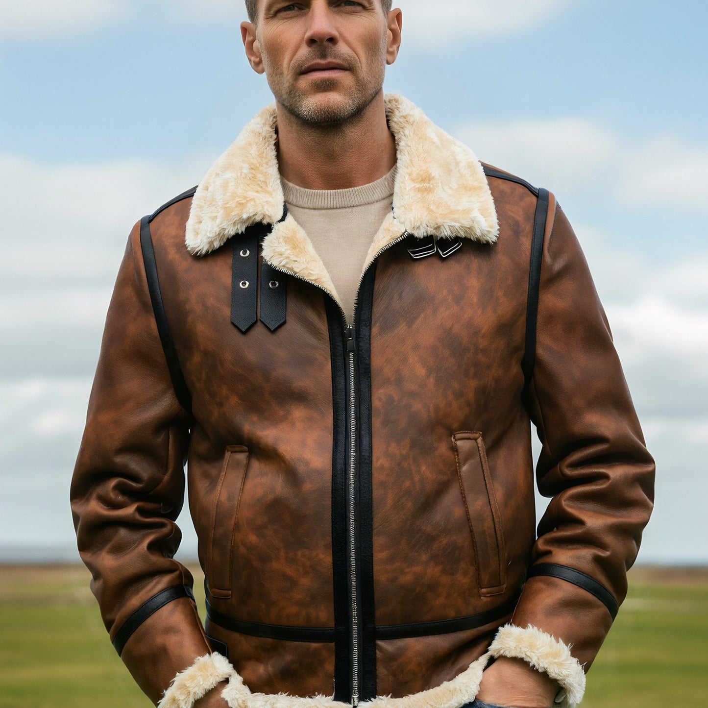 Léon | Veste Aviateur Shearling