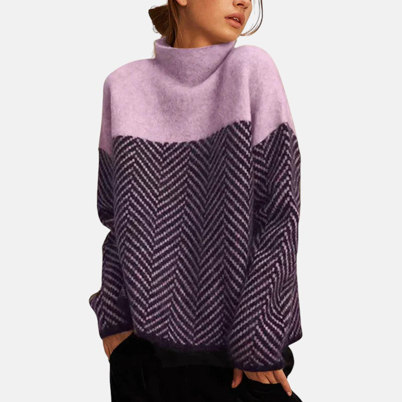 Aria | Chevrons Maille Pull