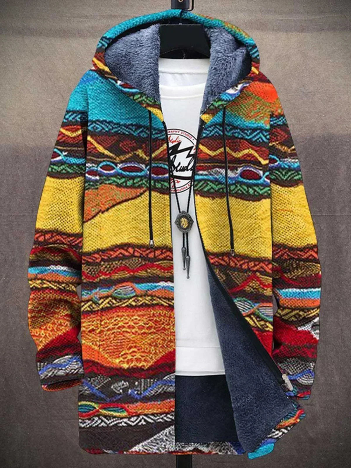 Margot | Veste à Capuche Zip Artistique