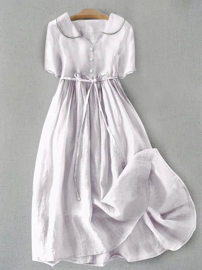 Celeste | Coton-Lin Classique Robe