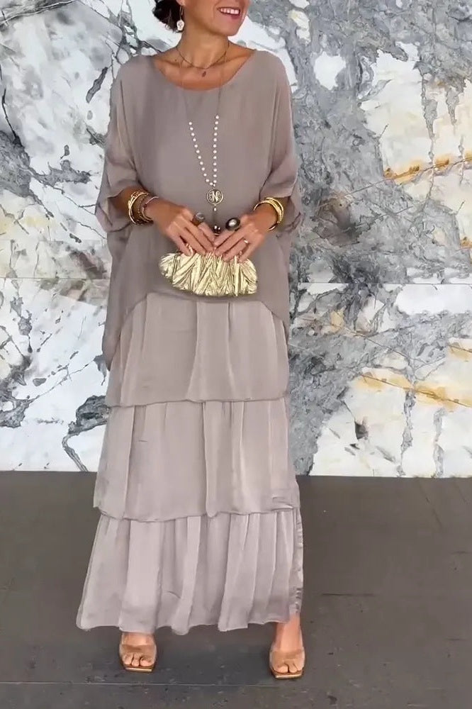 Léa | Robe Superposée en Mousseline