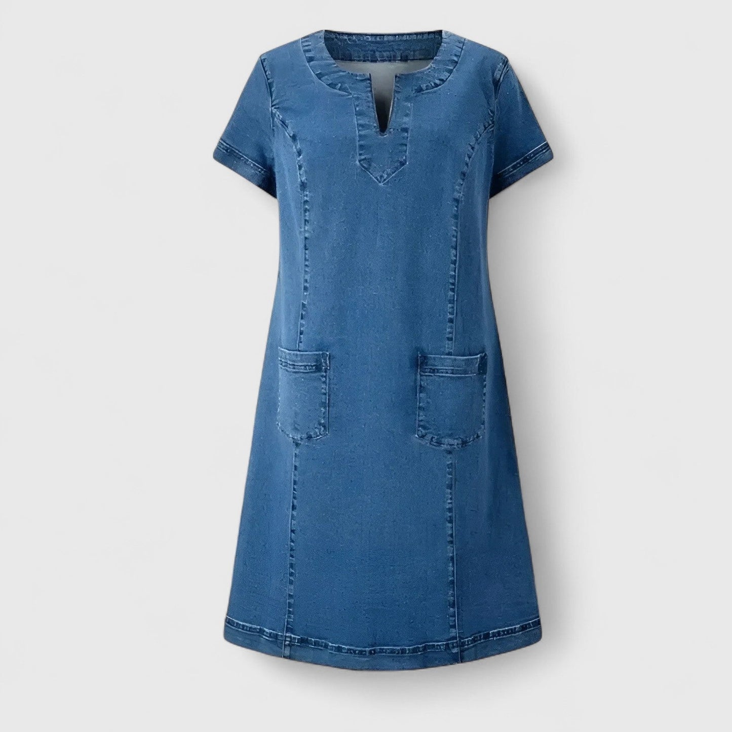 Theodora | Décontracté Denim Robe