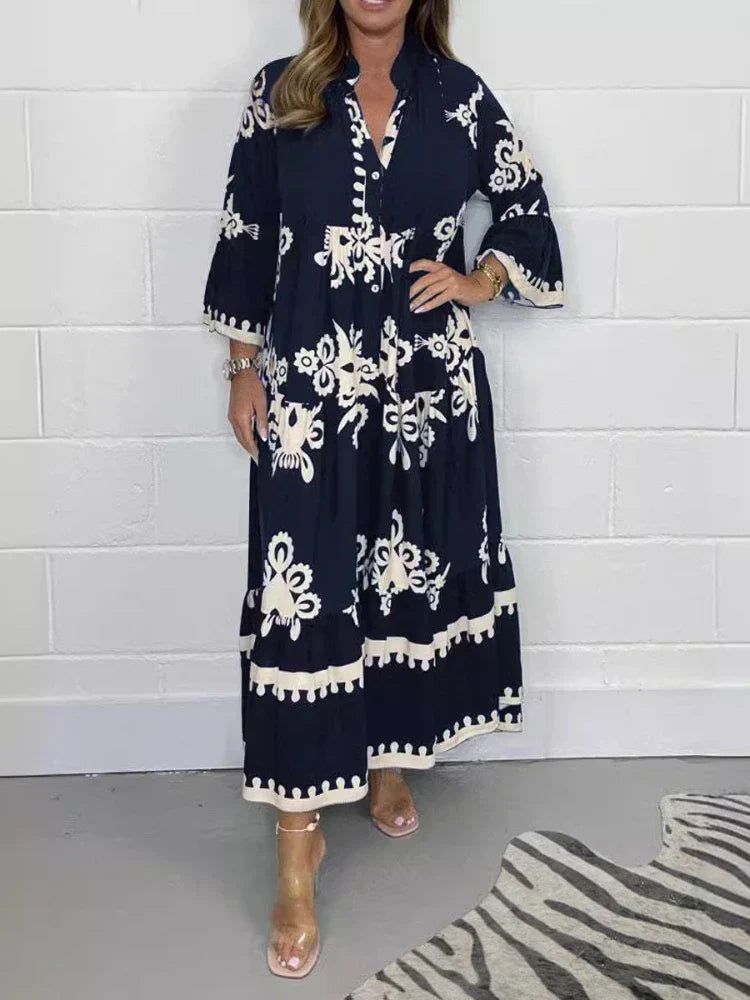 Emilia | Fluide Mi-Longue Day Robe