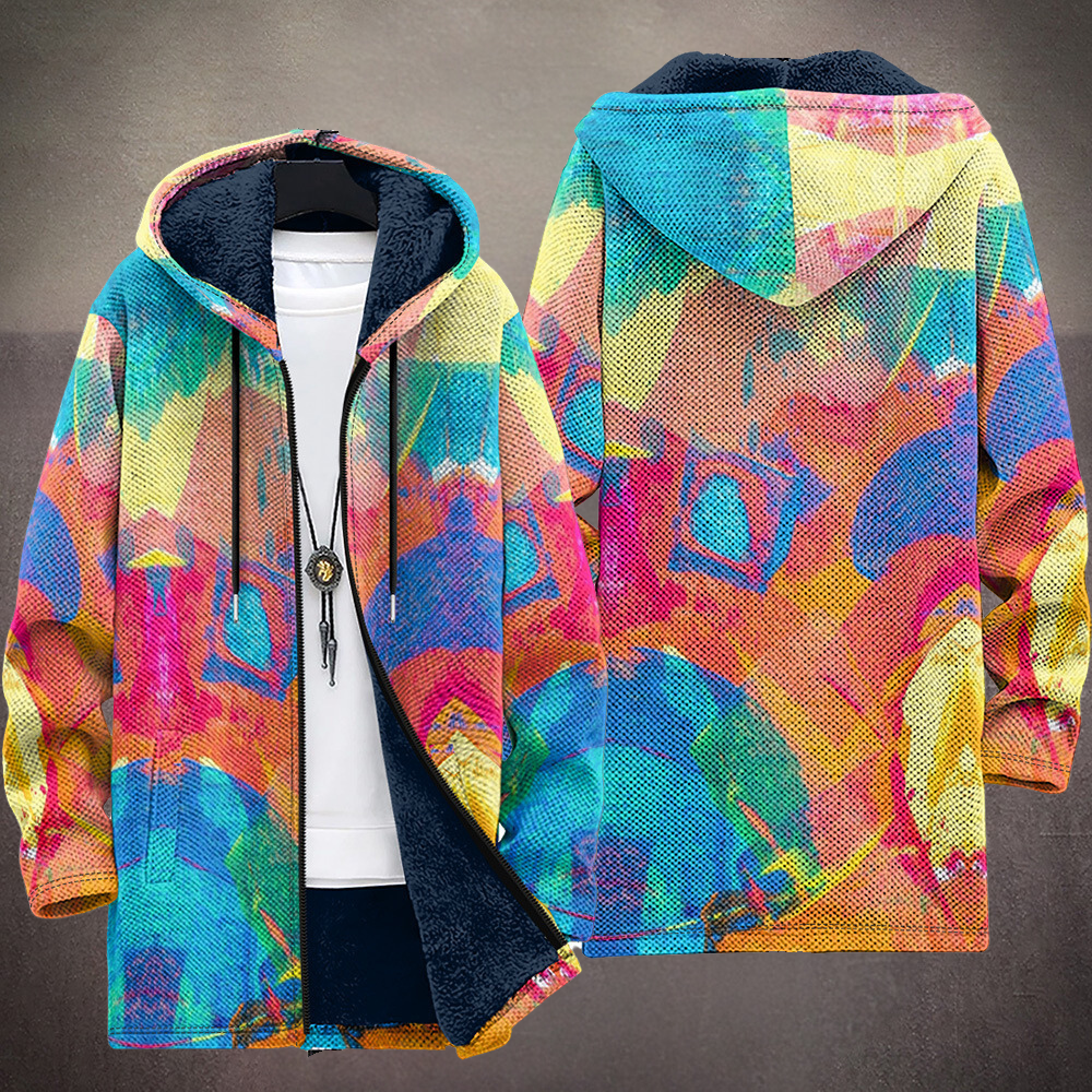 Océane | Veste à Capuche Zippée Artistique