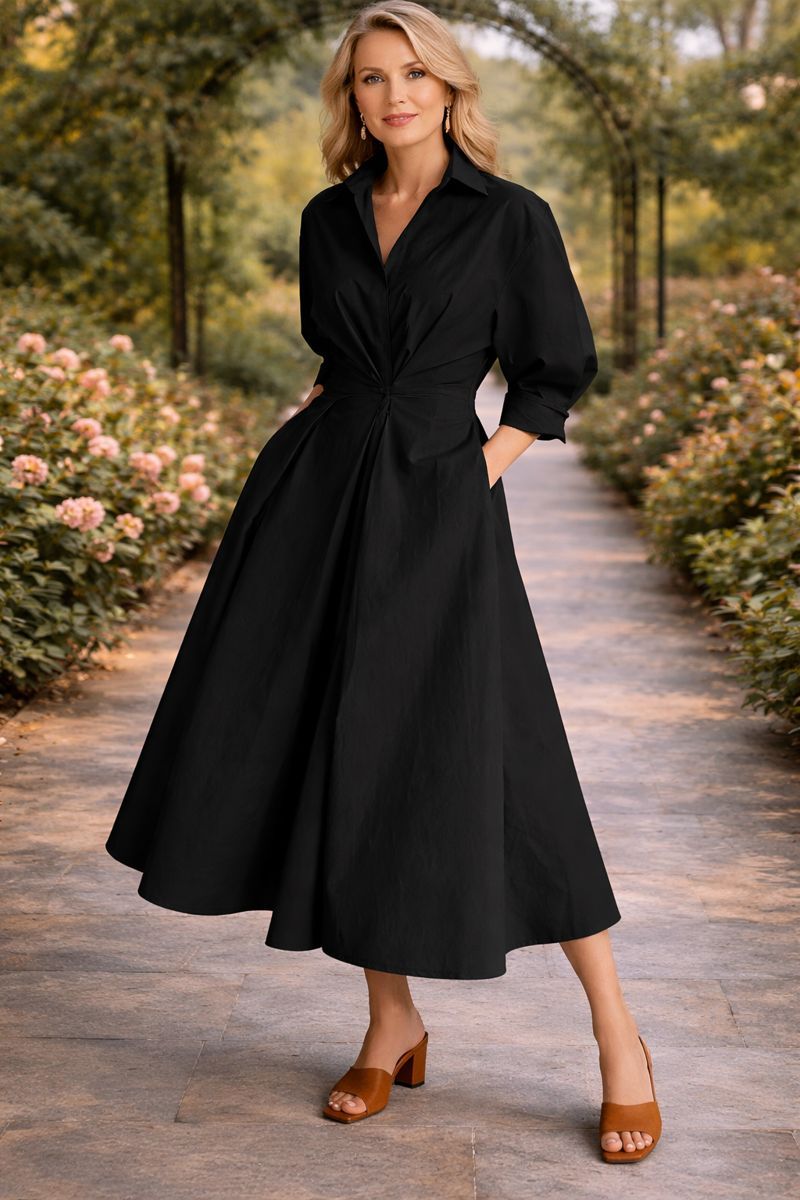Amélie | Robe Longue Portefeuille Fluide
