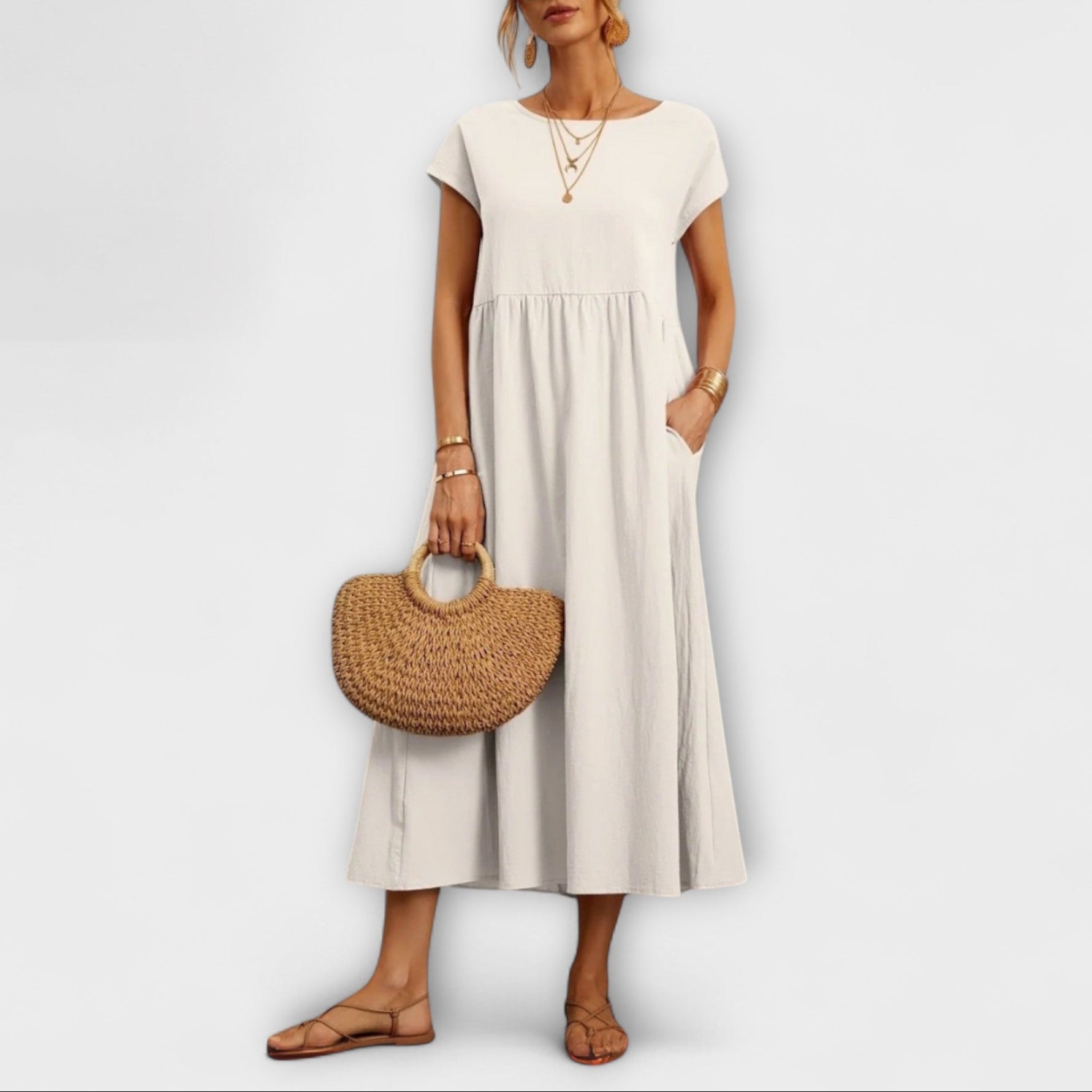 Élise | Robe Midi Élégante