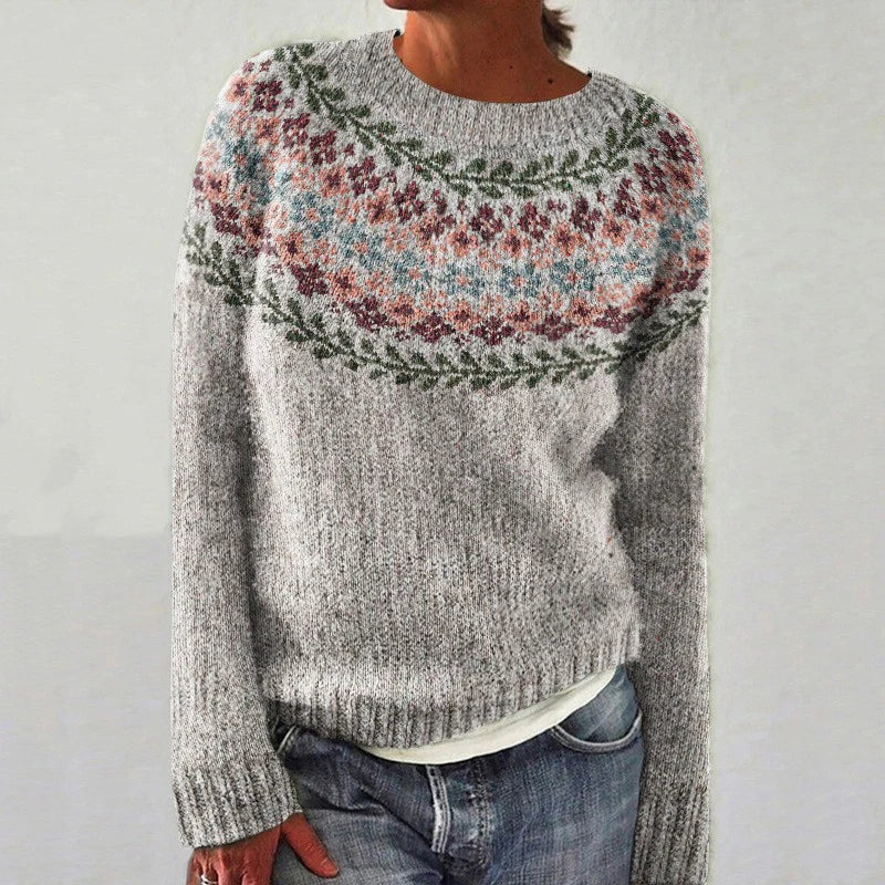Margot | Pull Rétro Scandinave Tricoté