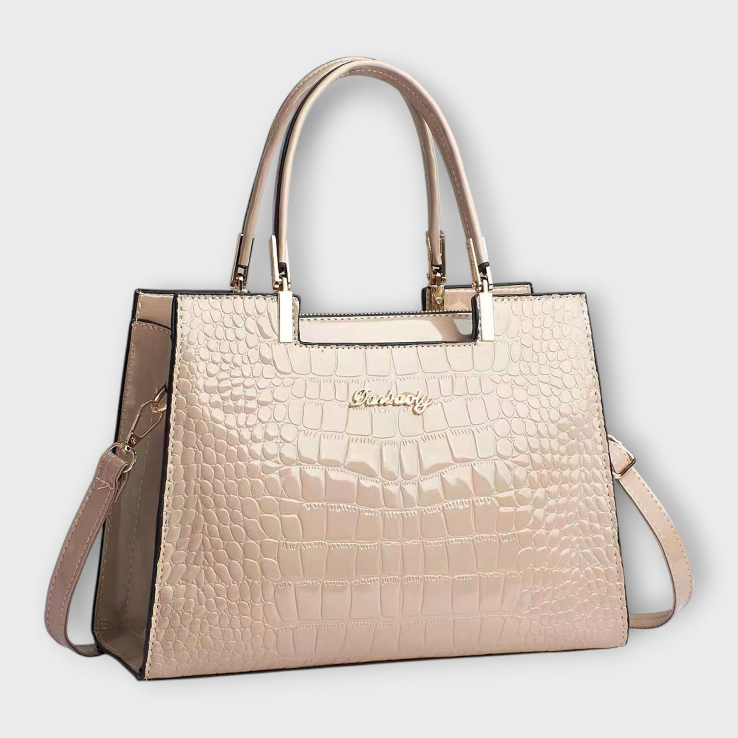 Capucine | Sac à Main Effet Croco Brillant