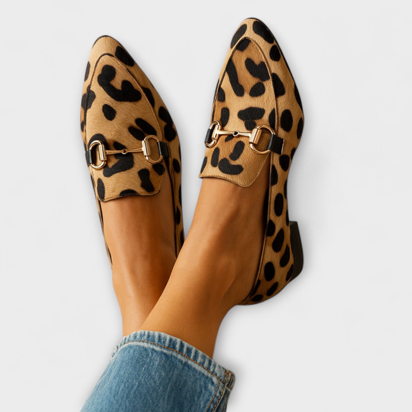 Camille | Pointed Metal-Accent Mocassins