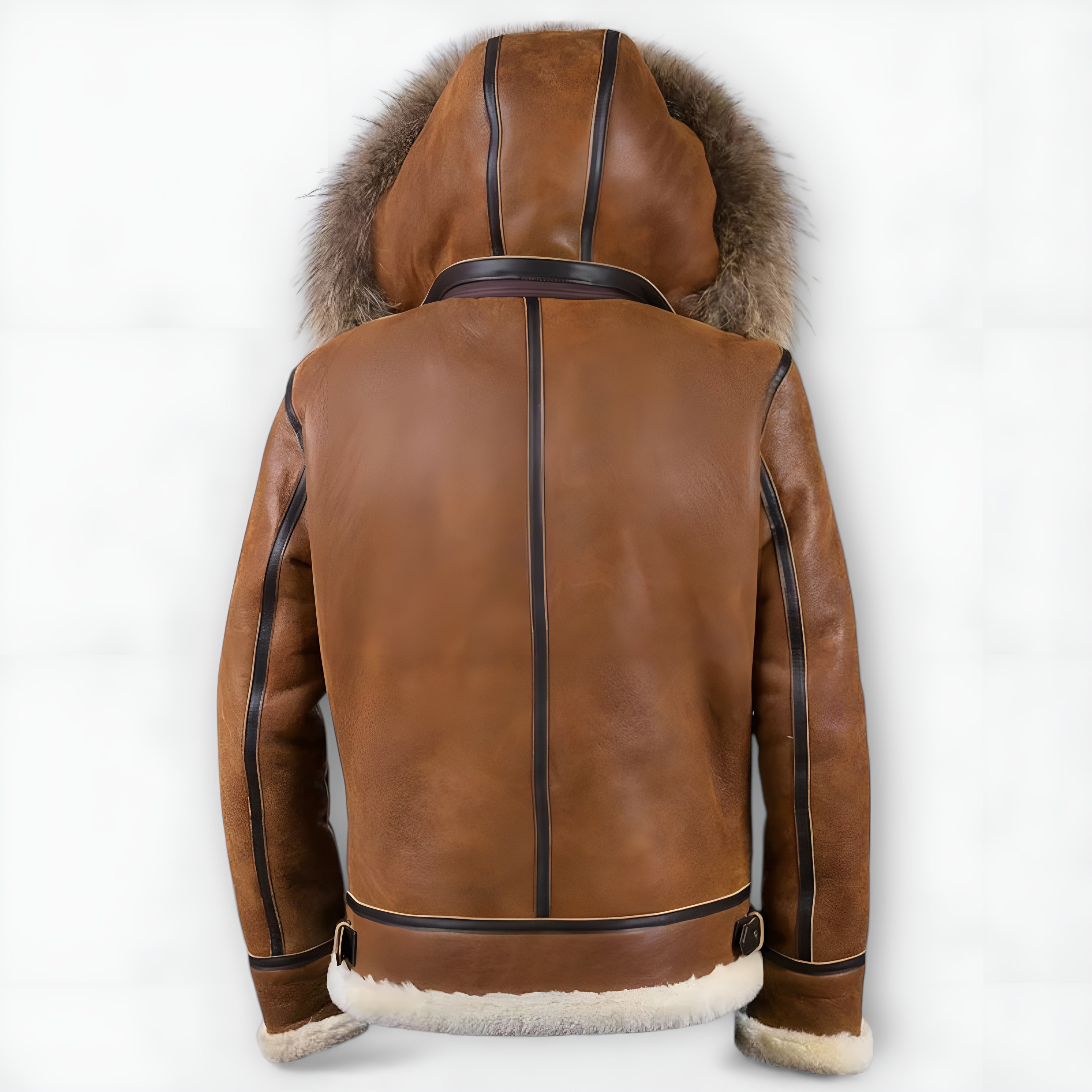 Maxime | Veste Bomber à Capuche Fourrure