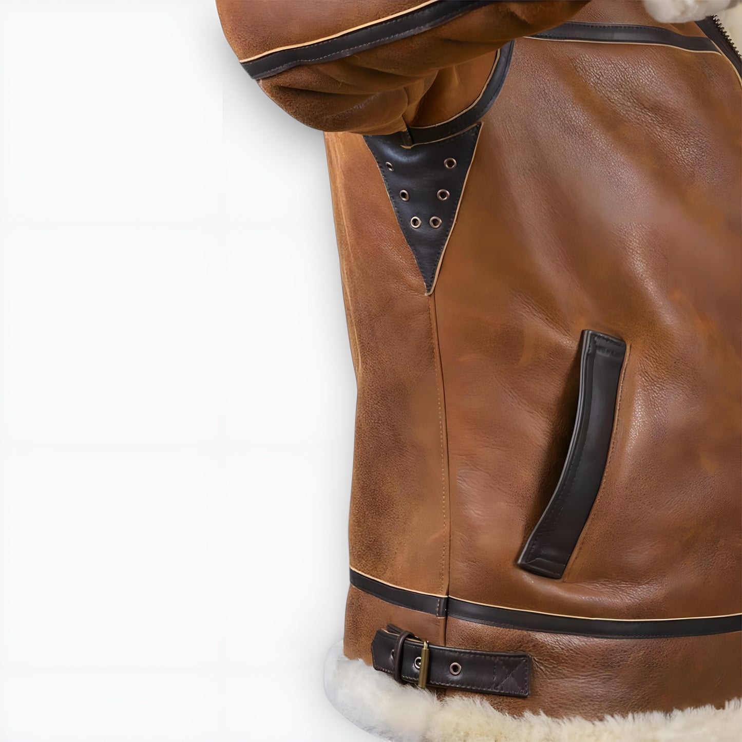 Maxime | Veste Bomber à Capuche Fourrure