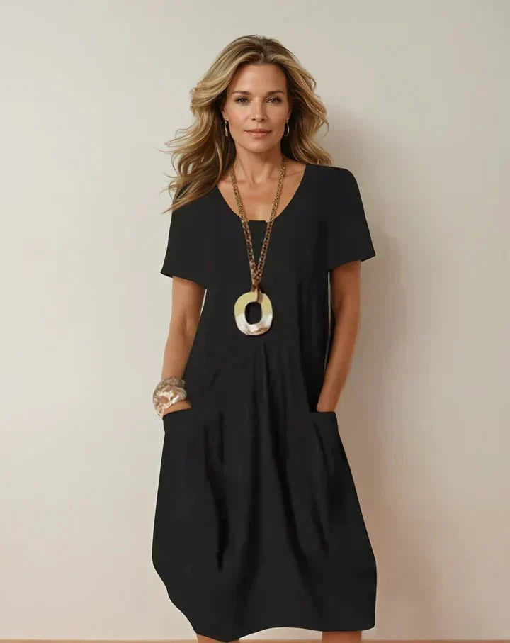 Sienna | Décontracté Flow Robe Mi-Longue