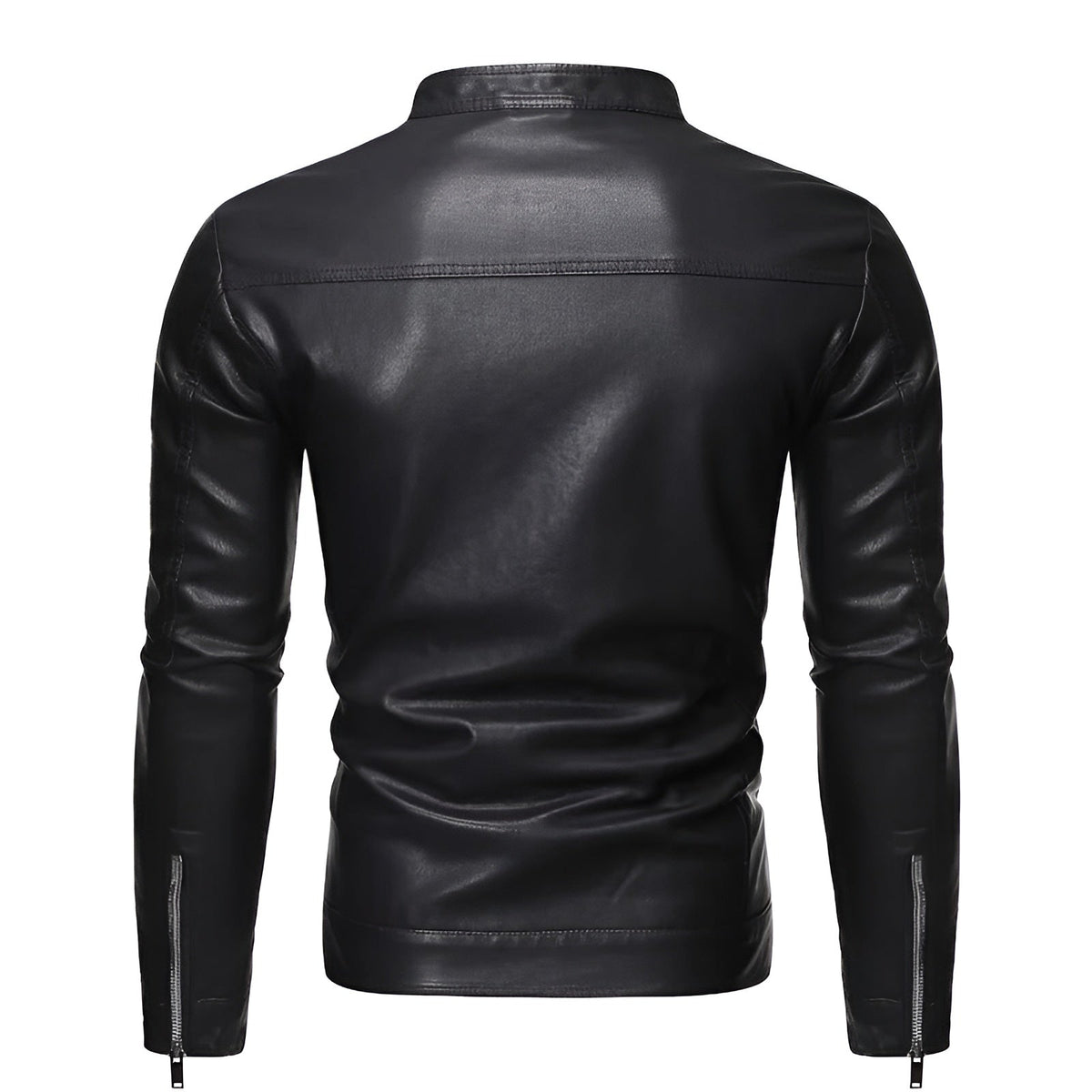 Aurélien | Veste en Cuir Col Montant