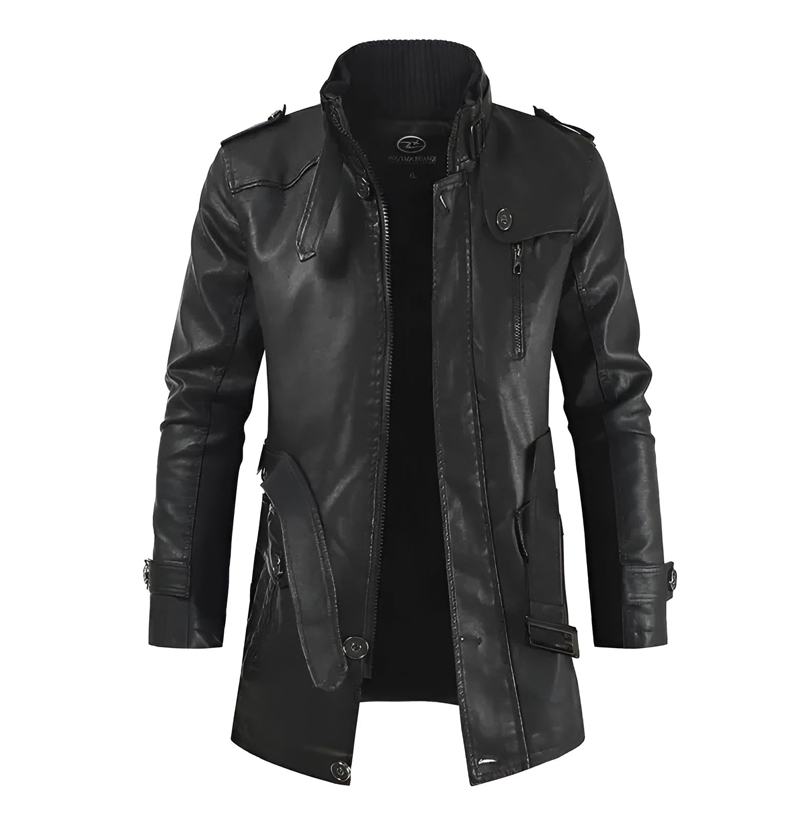 Romain | Manteau Long en Cuir Élégant