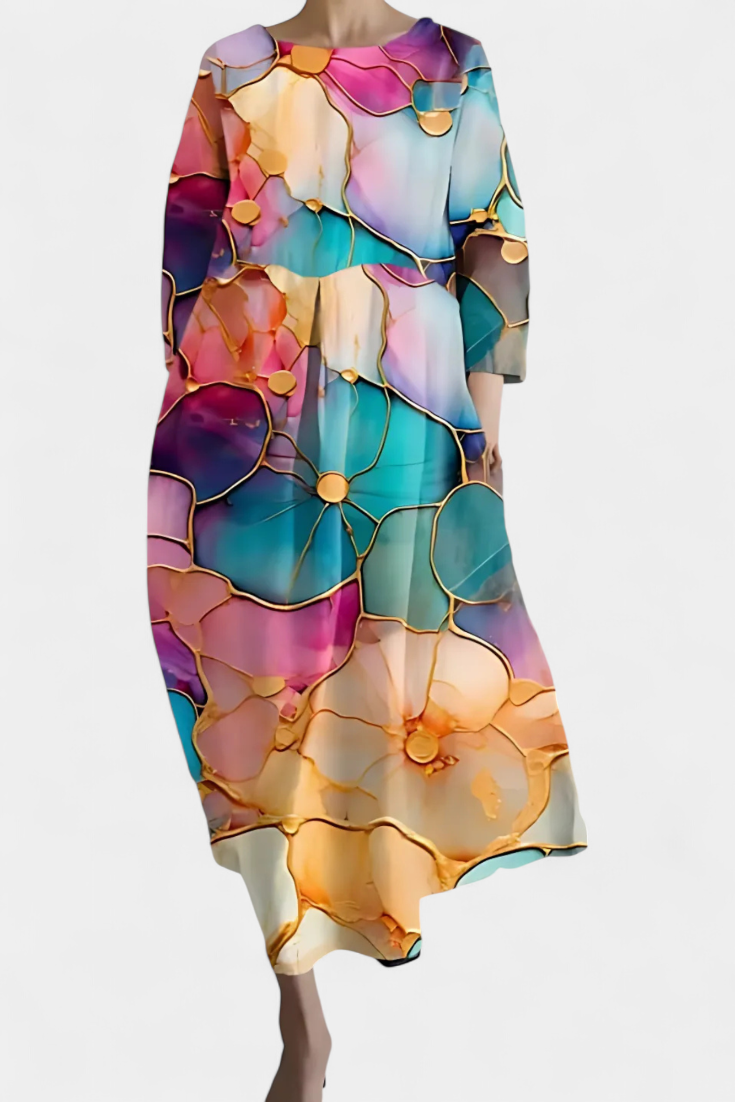 Evangeline | Col en V Robe Longue