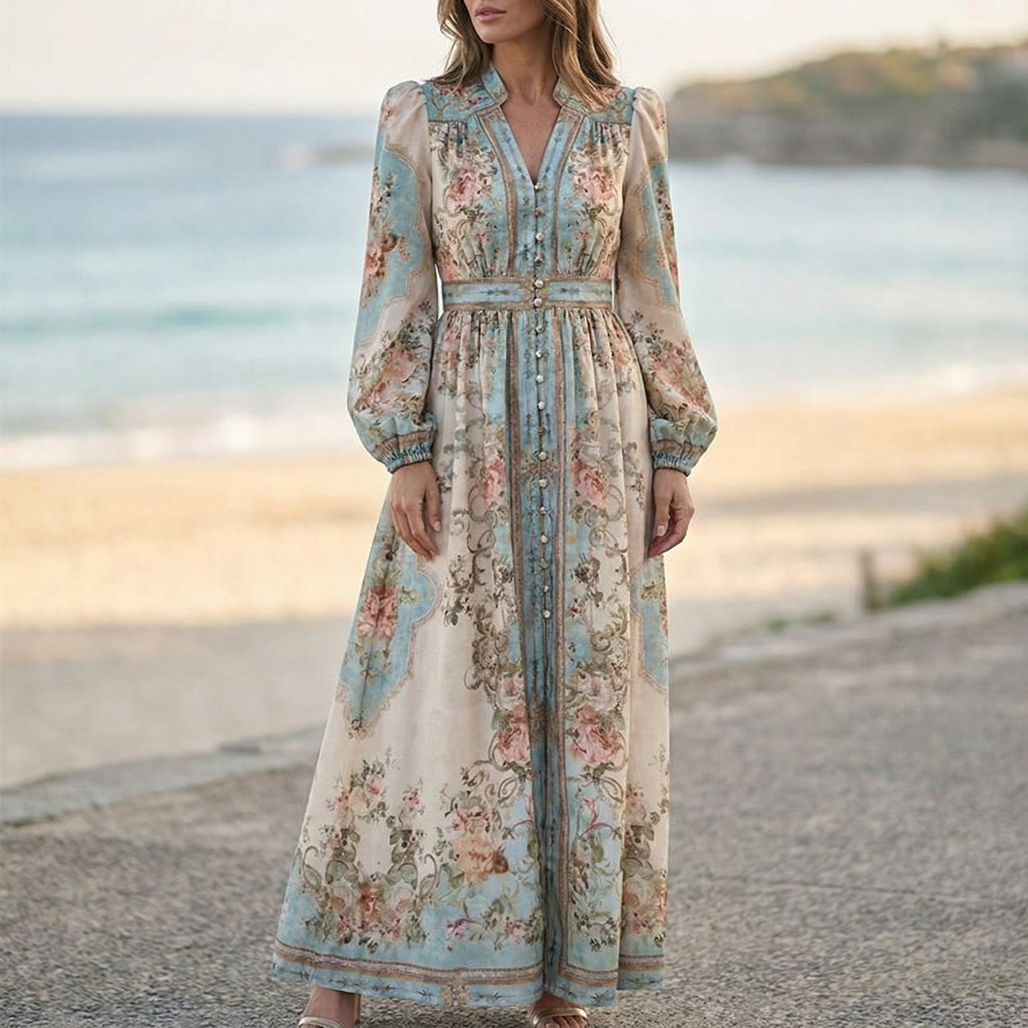 Margot | Robe Maxi Fleurie