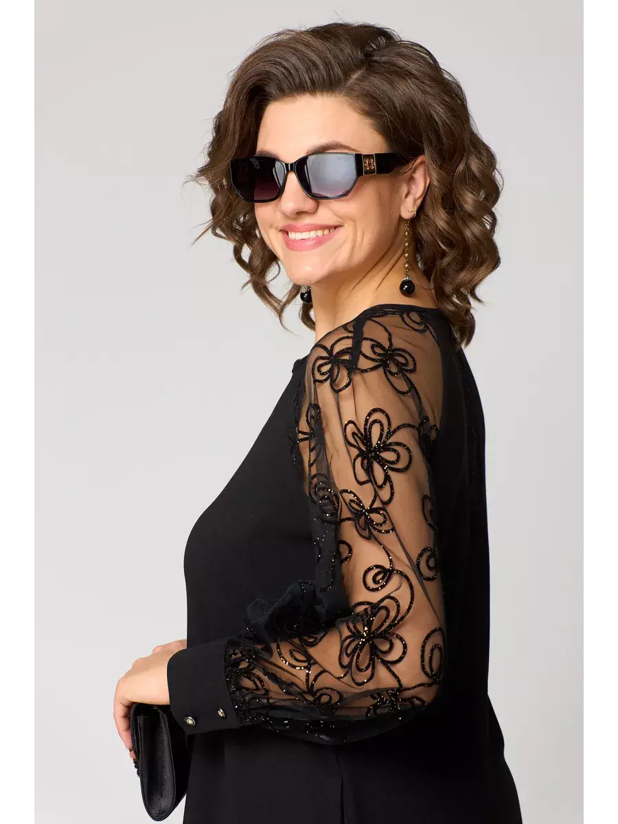 Isabella | Élégant Noir Dentelle Robe