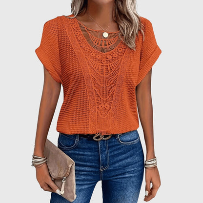 Celeste | Dentelle-Détail Ibiza Blouse