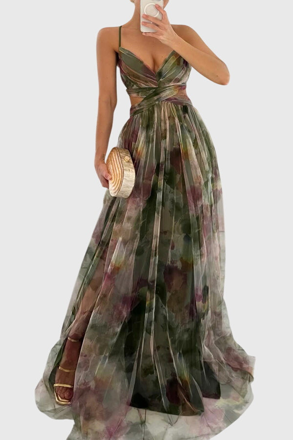 Rosalie | Floral Robe Longue