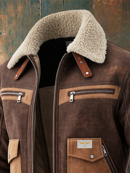 Romain | Bomber Sherpa Col Contrastant