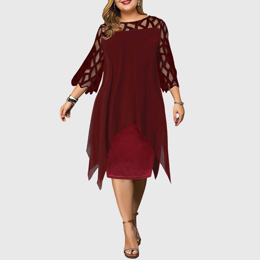 Valentina | Minimaliste Robe Mi-Longue