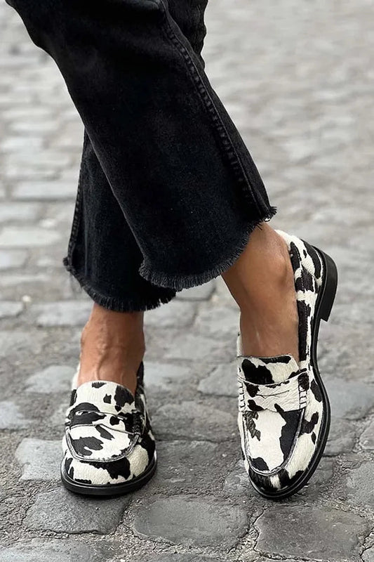 Paloma | Imprimé Animal Enfiler Mocassins