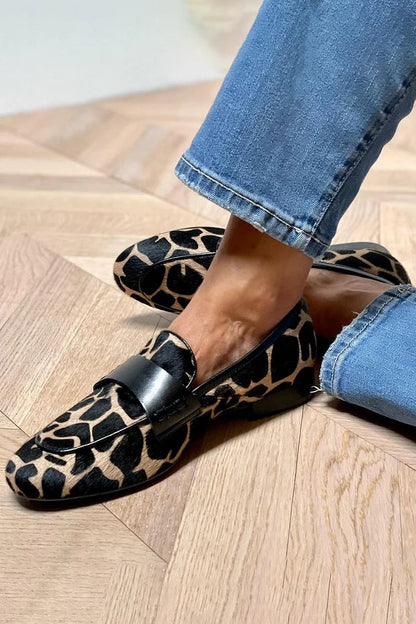 Isabella | Imprimé Animal Mocassin Confort