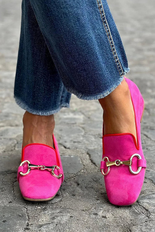 Vivienne | Fluorescent Metal Détail Mocassin
