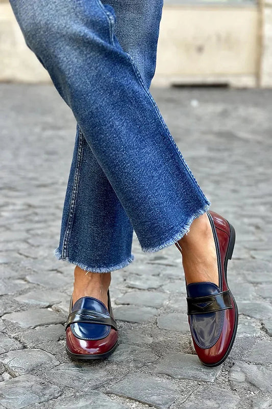 Imogen | Tricolor Patent Mocassin
