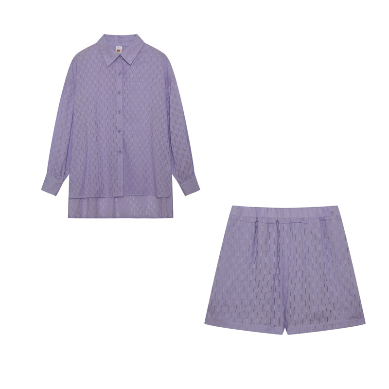 Élise | Ensemble Chemise et Short Fluide