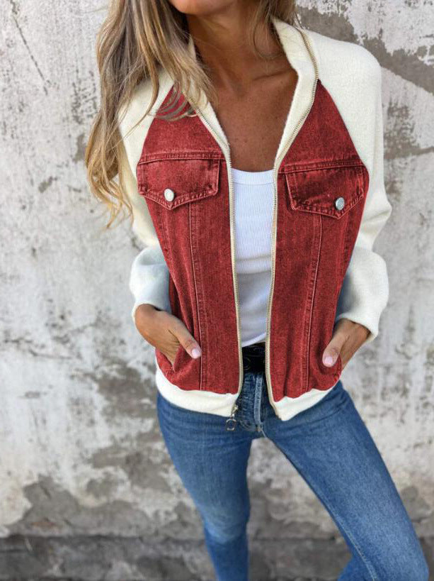 Anaïs | Veste Décontractée Col V à Zip