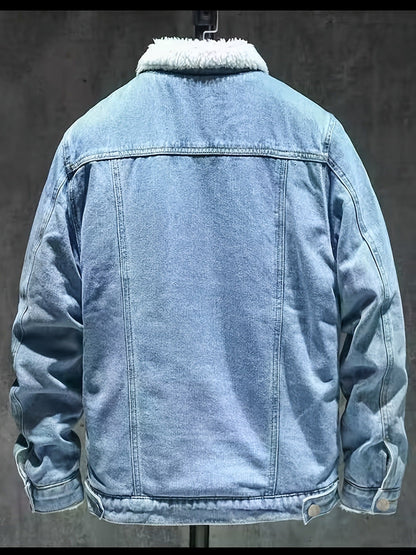 Apolline | Veste Denim Doublée Sherpa