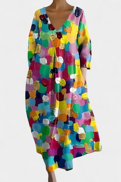 Evangeline | Col en V Robe Longue
