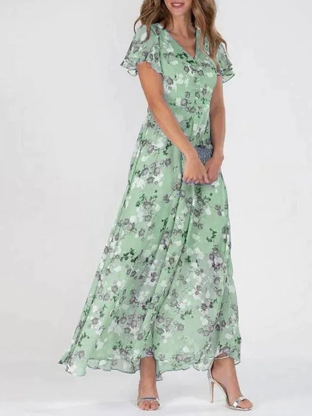Seraphina | Glamorous Col en V Robe Longue