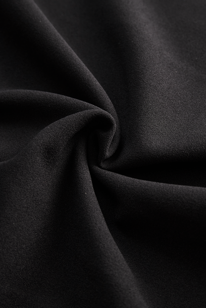 Victoria | Noir Ceinturé Fourreau Robe