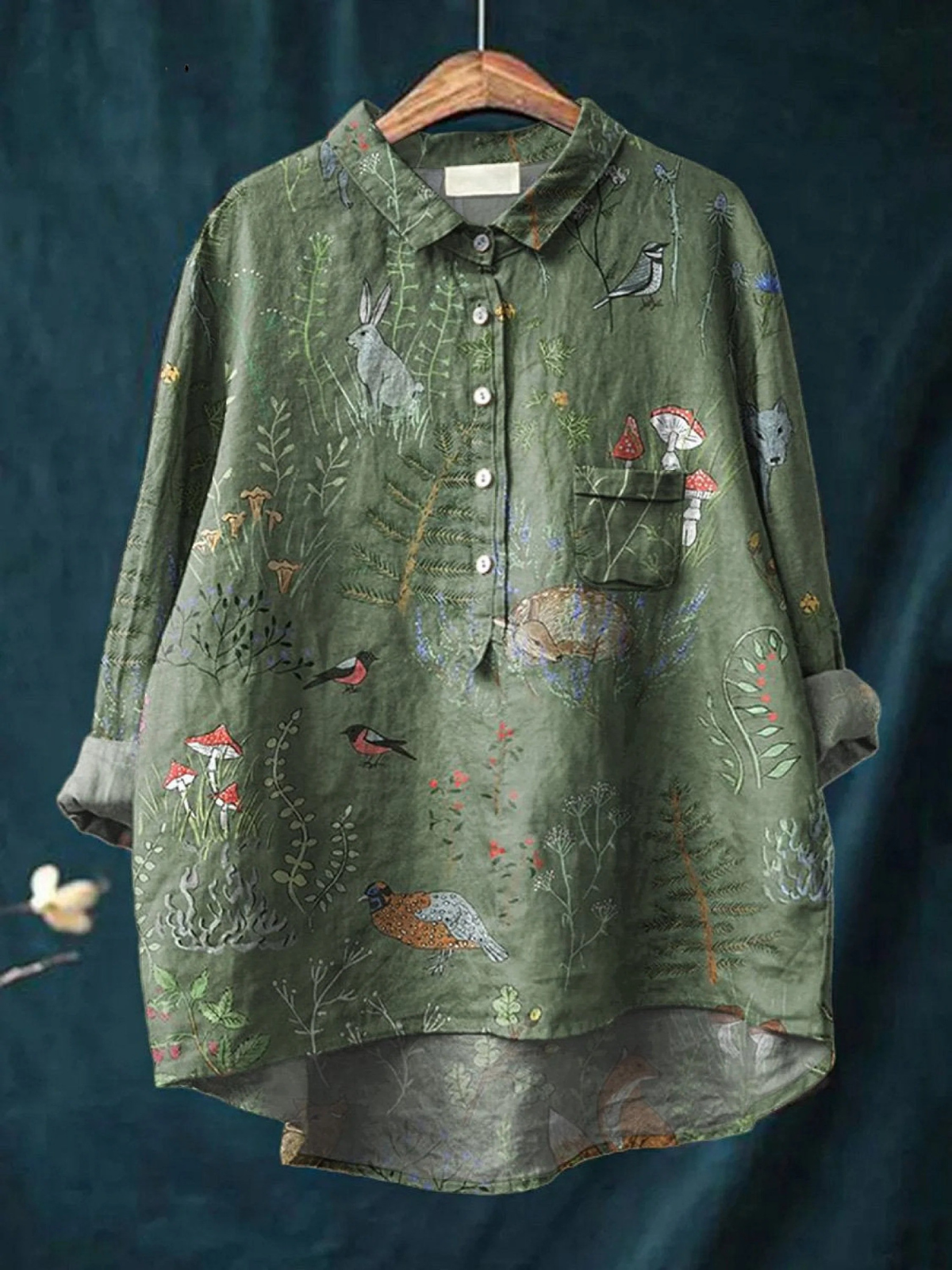 Émilie | Chemise Imprimée Motifs Nature