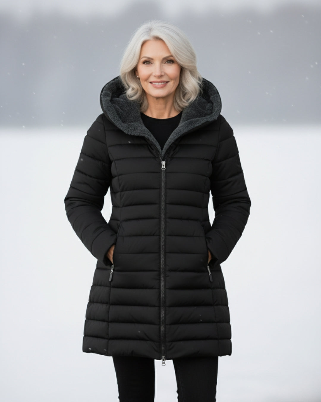 Léa | Manteau Matelassé Doublé Polaire