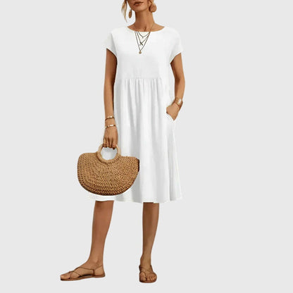 Celeste | Fluide Printemps Robe Mi-Longue