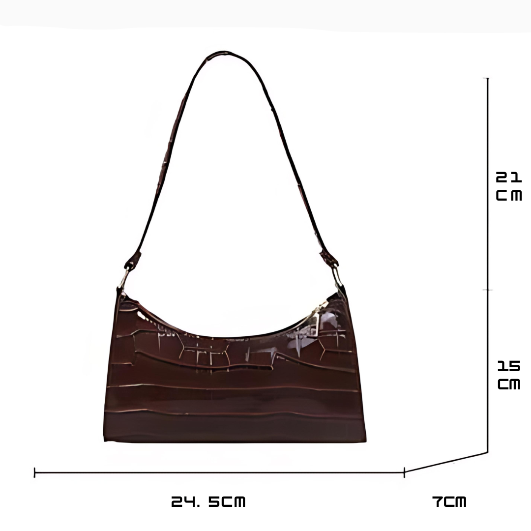 Clara | Sac Cuir Brillant Structuré