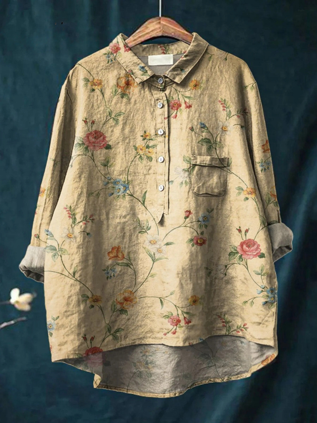 Iris | Chemise Imprimé Floral Vintage