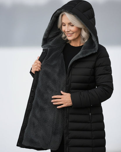 Léa | Manteau Matelassé Doublé Polaire