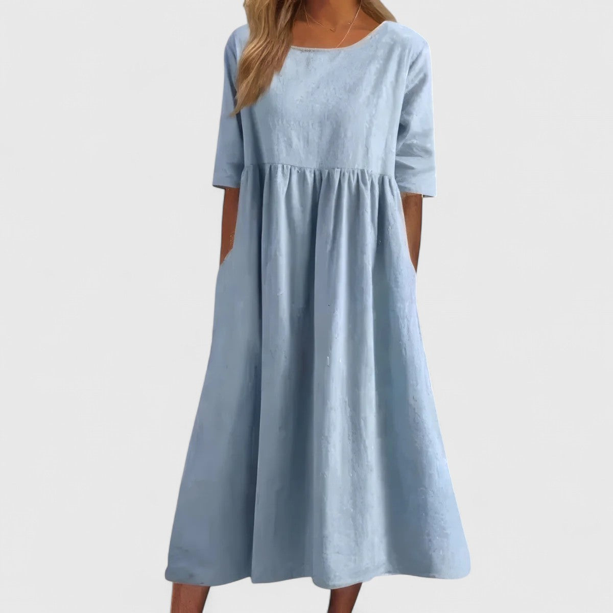 Zoe | Coton Robe Mi-Longue